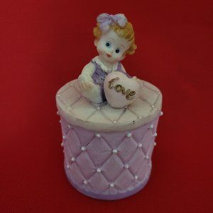 Prestige Baby Love Purple Trinket Box